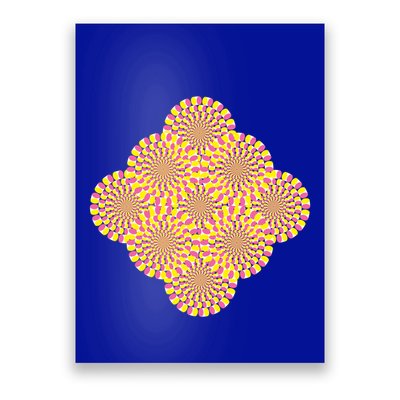 Hypnosis Optical Illusion Spiral Perspective Perception Gift Poster