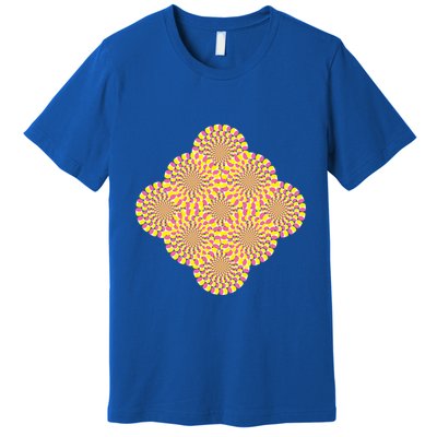 Hypnosis Optical Illusion Spiral Perspective Perception Gift Premium T-Shirt