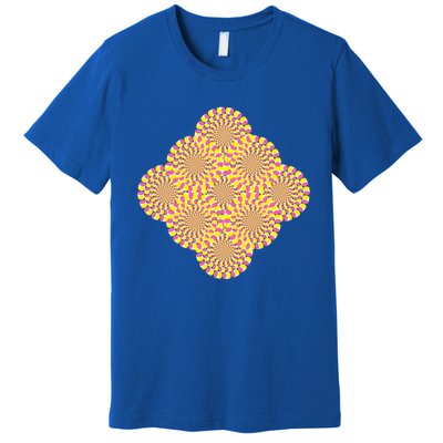 Hypnosis Optical Illusion Spiral Perspective Perception Gift Premium T-Shirt