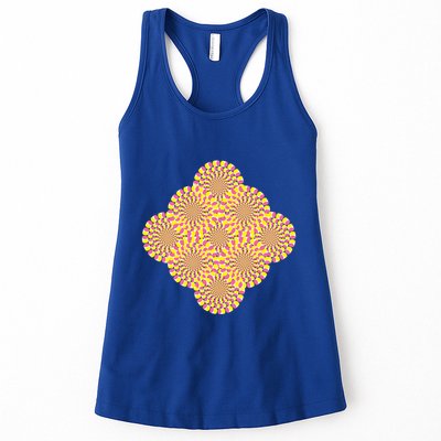 Hypnosis Optical Illusion Spiral Perspective Perception Gift Womens Tank Top