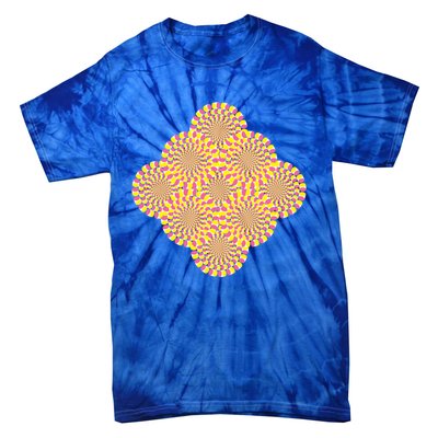 Hypnosis Optical Illusion Spiral Perspective Perception Gift Tie-Dye T-Shirt