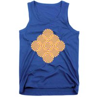 Hypnosis Optical Illusion Spiral Perspective Perception Gift Tank Top