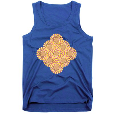 Hypnosis Optical Illusion Spiral Perspective Perception Gift Tank Top