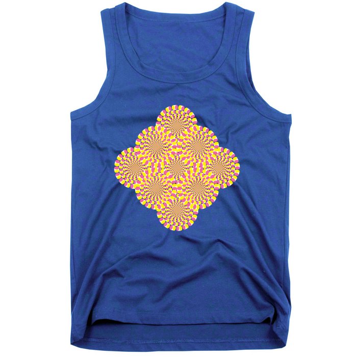 Hypnosis Optical Illusion Spiral Perspective Perception Gift Tank Top