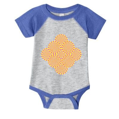 Hypnosis Optical Illusion Spiral Perspective Perception Gift Infant Baby Jersey Bodysuit