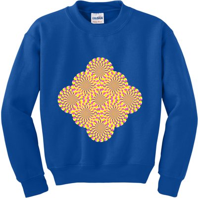 Hypnosis Optical Illusion Spiral Perspective Perception Gift Kids Sweatshirt