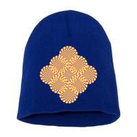 Hypnosis Optical Illusion Spiral Perspective Perception Gift Short Acrylic Beanie