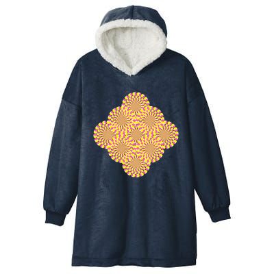 Hypnosis Optical Illusion Spiral Perspective Perception Gift Hooded Wearable Blanket