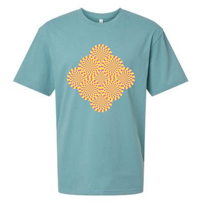 Hypnosis Optical Illusion Spiral Perspective Perception Gift Sueded Cloud Jersey T-Shirt