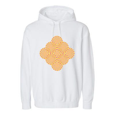 Hypnosis Optical Illusion Spiral Perspective Perception Gift Garment-Dyed Fleece Hoodie