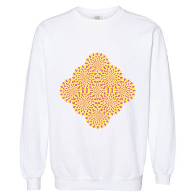 Hypnosis Optical Illusion Spiral Perspective Perception Gift Garment-Dyed Sweatshirt