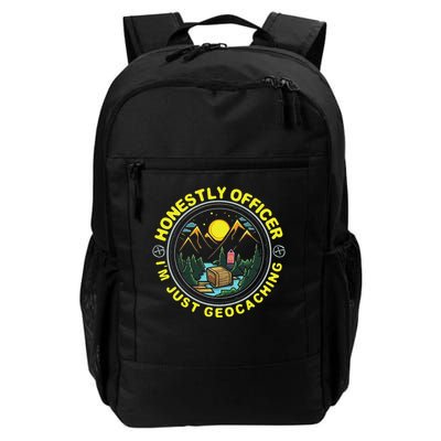 Honestly Officer I'm Just Geocaching Map Reading Geocache Daily Commute Backpack