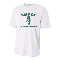 Hold On IM Overstimulated Youth Performance Sprint T-Shirt