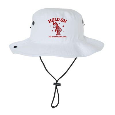 Hold On I’M Overstimulated Bear Legacy Cool Fit Booney Bucket Hat