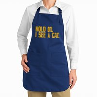 Hold On I See A Cat, Funny Cat Lovers Sarcastic Sayings Apron