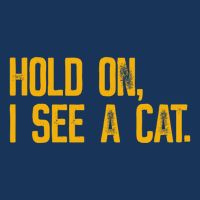Hold On I See A Cat, Funny Cat Lovers Sarcastic Sayings 16 in Basic Backpack
