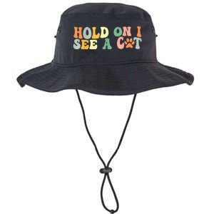 Hold On I See A Cat Funny Cat Lovers Sayings Valentines Day Legacy Cool Fit Booney Bucket Hat