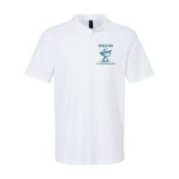 Hold On Im Overstimulated Frog Adhd And Anxiety Funny Frog Softstyle Adult Sport Polo