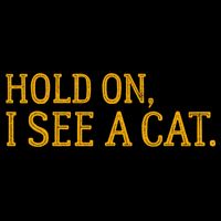 Hold On I See A Cat, Funny Cat Lovers Sarcastic Sayings PosiCharge Competitor Tank