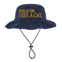 Hold On I See A Cat, Funny Cat Lovers Sarcastic Sayings Bucket Hat