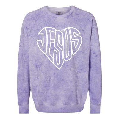 Heart Of Jesus Colorblast Crewneck Sweatshirt