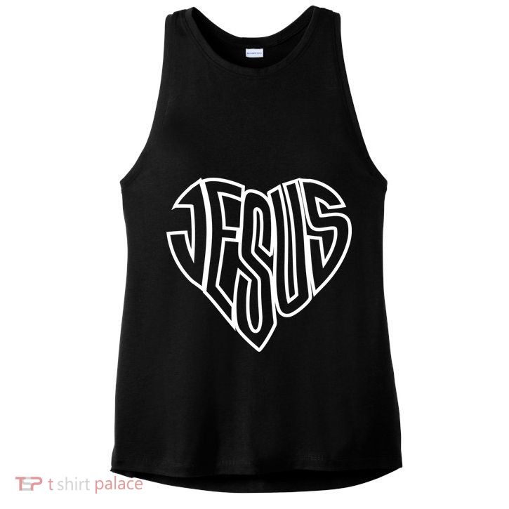 Heart Of Jesus Ladies PosiCharge Tri-Blend Wicking Tank