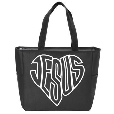 Heart Of Jesus Zip Tote Bag