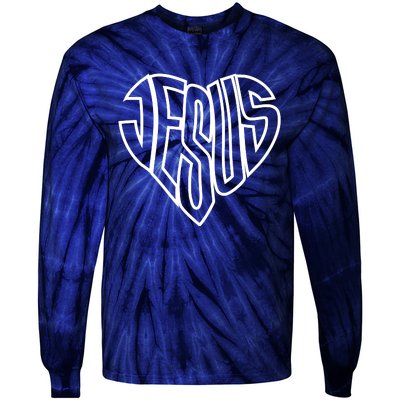 Heart Of Jesus Tie-Dye Long Sleeve Shirt