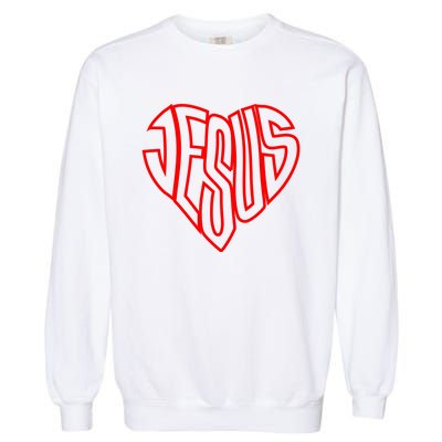 Heart Of Jesus Garment-Dyed Sweatshirt