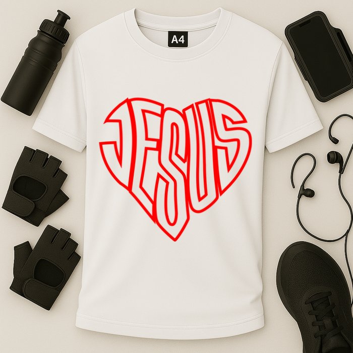 Heart Of Jesus Cooling Performance Crew T-Shirt