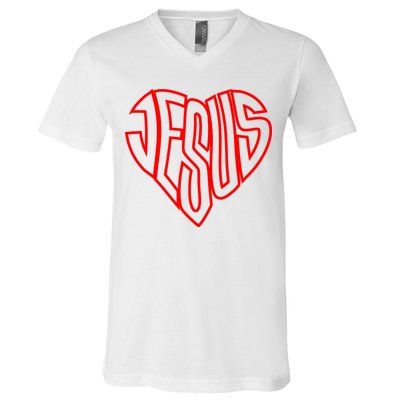 Heart Of Jesus V-Neck T-Shirt