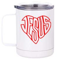 Heart Of Jesus 12 oz Stainless Steel Tumbler Cup