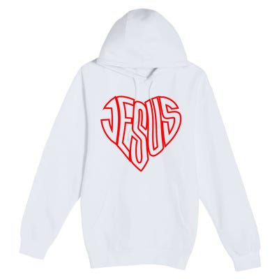 Heart Of Jesus Premium Pullover Hoodie