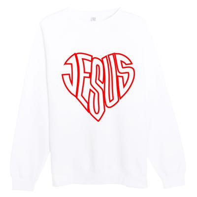 Heart Of Jesus Premium Crewneck Sweatshirt