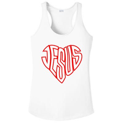 Heart Of Jesus Ladies PosiCharge Competitor Racerback Tank