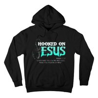 Hooked On Jesus Funny Fishing Hoodie