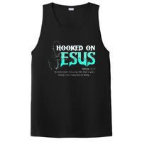 Hooked On Jesus Funny Fishing PosiCharge Competitor Tank