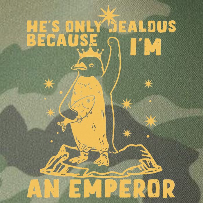Hes Only Jealous Because Im An Emperor Penguin Legacy Tie Dye Trucker Hat