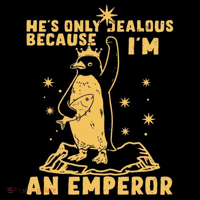 Hes Only Jealous Because Im An Emperor Penguin Sustainable Bucket Hat
