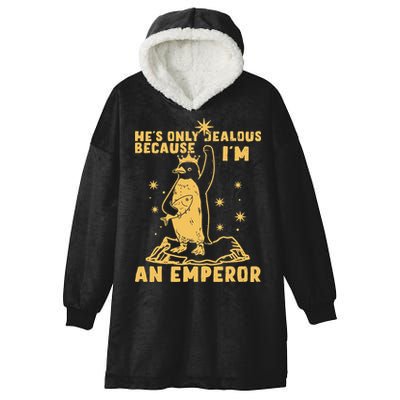 Hes Only Jealous Because Im An Emperor Penguin Hooded Wearable Blanket