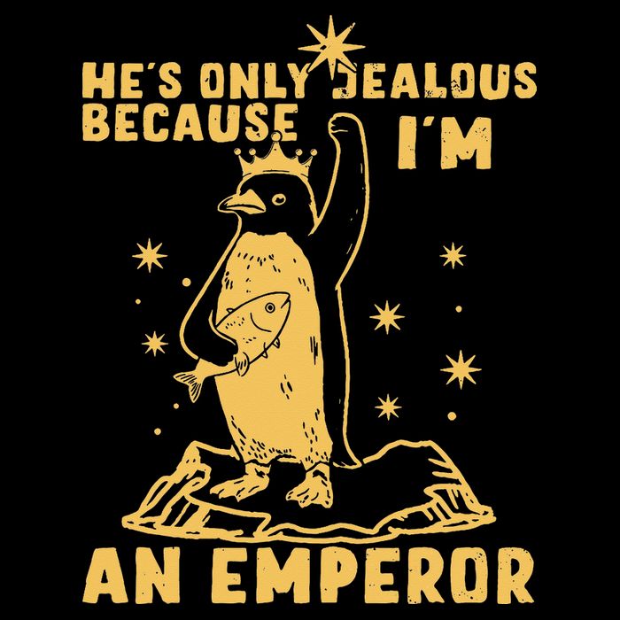 Hes Only Jealous Because Im An Emperor Penguin Hooded Wearable Blanket