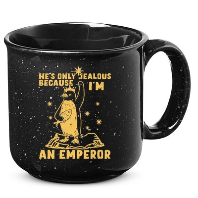 Hes Only Jealous Because Im An Emperor Penguin 15oz Campfire Ceramic Mug