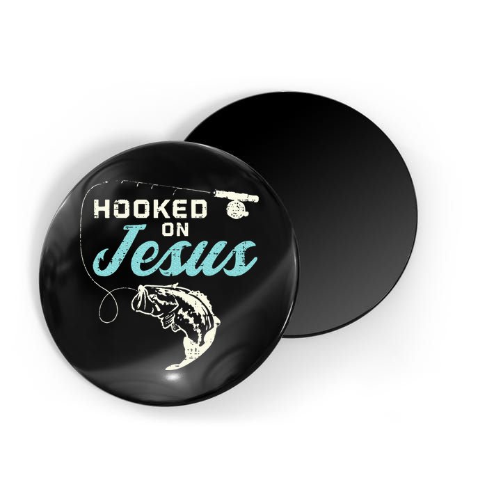 Hook On Jesus Bass Fishing Christian Religious God Gift Magnet