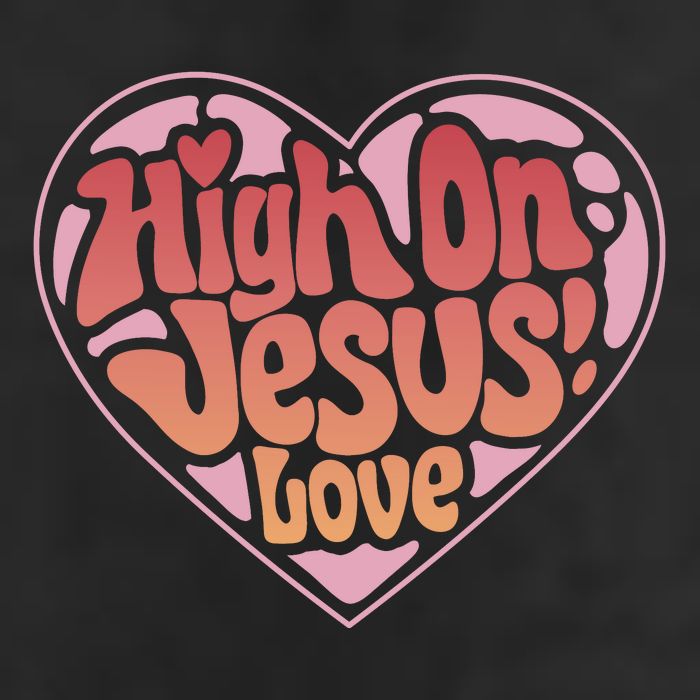 High On Jesus Love Heart Christian Adult Drive Performance Visor