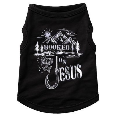 Hooked On Jesus Christ Faith Hope Love Religious Doggie Tank
