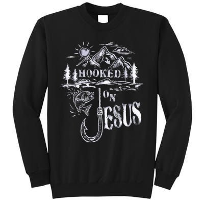 Hooked On Jesus Christ Faith Hope Love Religious Sweatshirt