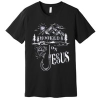 Hooked On Jesus Christ Faith Hope Love Religious Premium T-Shirt