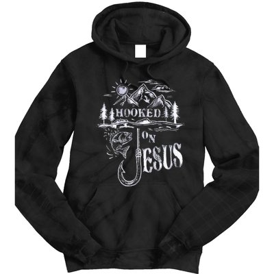 Hooked On Jesus Christ Faith Hope Love Religious Tie Dye Hoodie