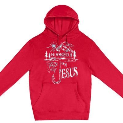 Hooked On Jesus Christ Faith Hope Love Religious Premium Pullover Hoodie