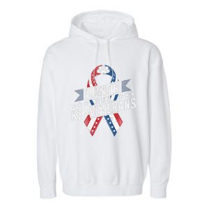 Honor Our K9 Veterans Usa Flag Ribbon Tribute Garment-Dyed Fleece Hoodie